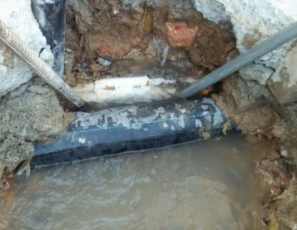 松山测漏水之水管漏水